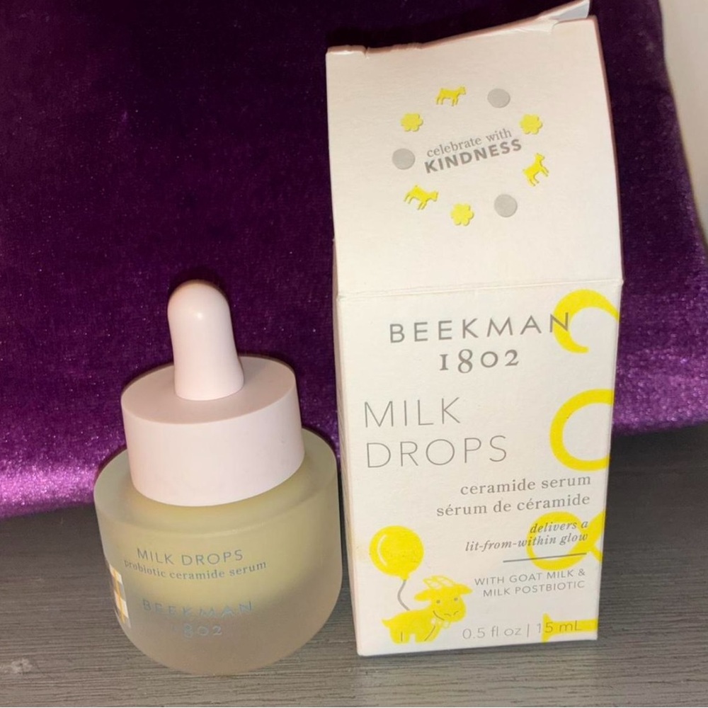 Beekman 1802 Milk Drops Probiotic Ceramide Serum - Cream and White